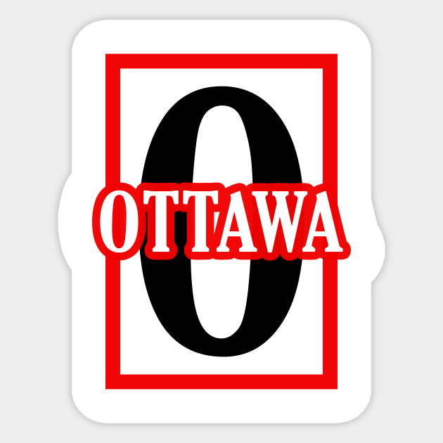 Ottawa Ottawa Sticker TeePublic